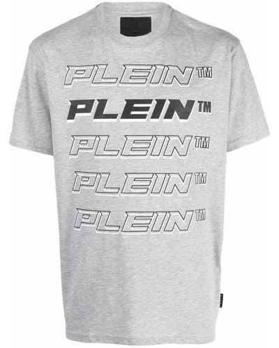 Philipp Plein Plein ロゴ Tシャツ - グレー