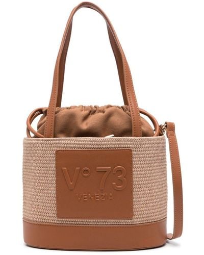 V73 Beatrix Bucket Bag - Brown