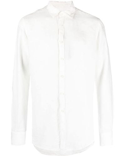 Canali Camisa de manga larga - Blanco