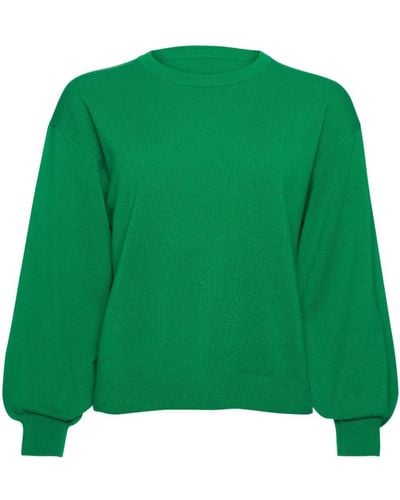 Eres Long-sleeve Knitted Sweater - Green
