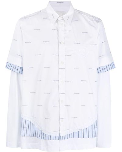 Givenchy Hemd im Layering-Look - Weiß