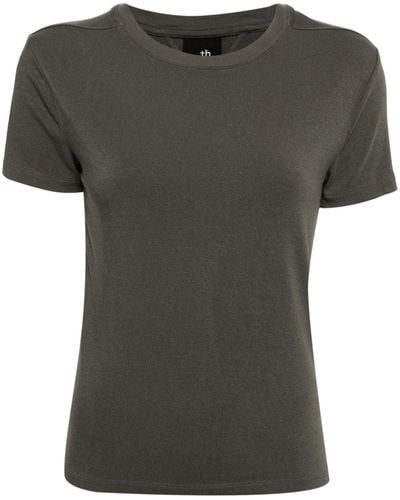 Thom Krom T-shirt en coton mélangé - Noir