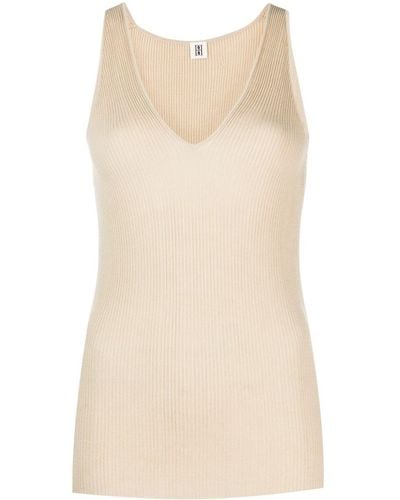 By Malene Birger Rory Ribbed-knit Tank Top - Natural