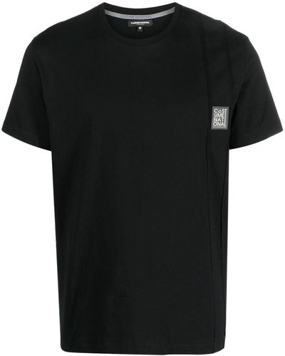 CoSTUME NATIONAL Logo-patch Short-sleeve T-shirt - Black