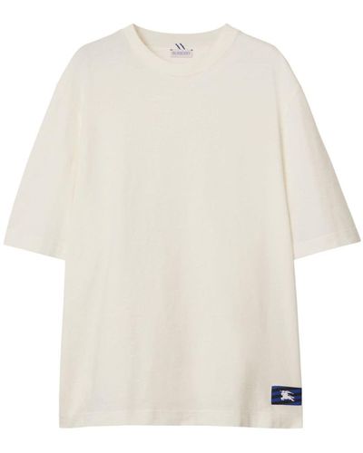Burberry T-Shirt mit EKD-Patch - Weiß