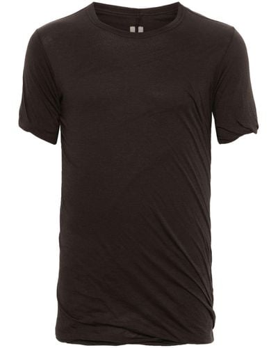 Rick Owens Double Organic Cotton T-shirt - Black