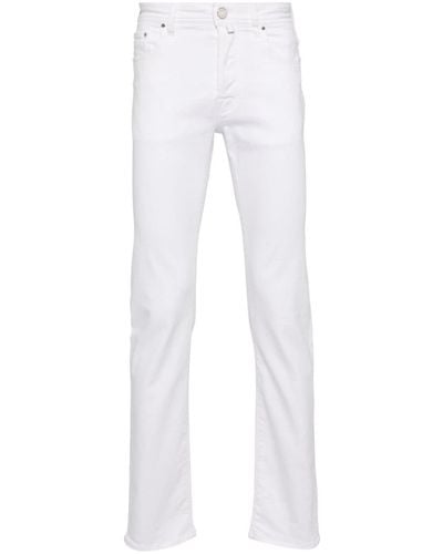 Jacob Cohen Mid-rise Slim-fit Jeans - White
