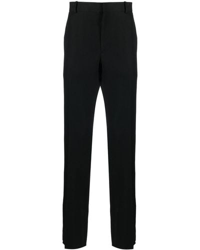 Alexander McQueen Stripe-detail Tailored Pants - Black