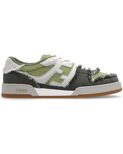 Fendi Match Denim Sneakers - Groen