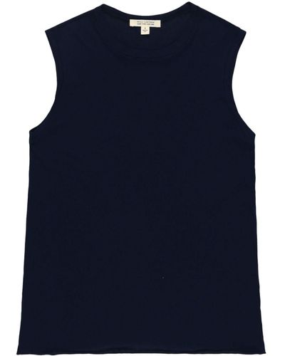 Nili Lotan Muscle Cotton T-shirt - Blue