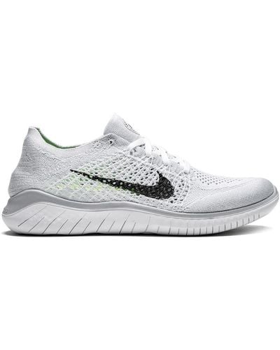 Wmns Nike Free Rn Flyknit 2018 Run White Black Women Running