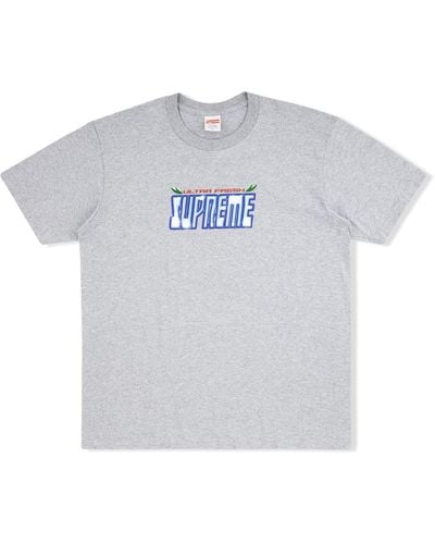 Supreme Ultra Fresh Logo-print T-shirt - Grey