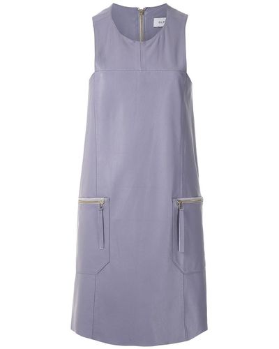 Olympiah Sleeveless Paneled Mini Dress - Purple
