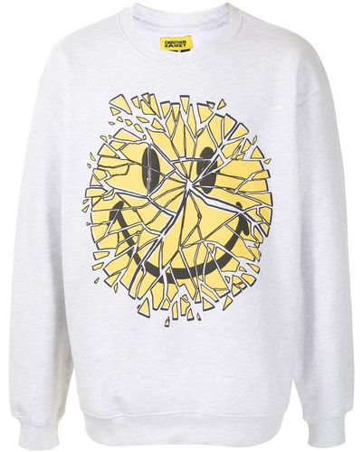 Market Smiley Glass Cotton Sweatshirt - Gray