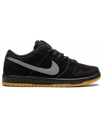 Nike Sb Dunk Low Pro "fog" Shoes - Black
