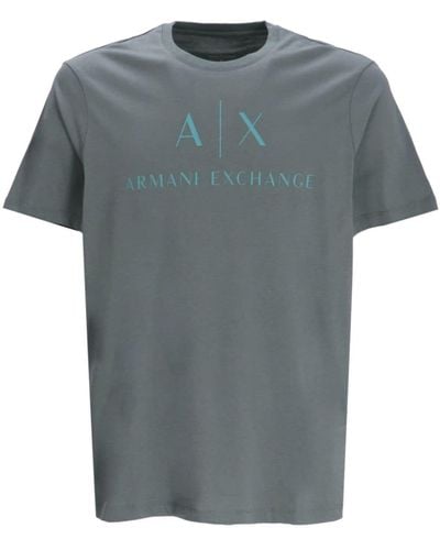 Armani Exchange Logo-print Cotton T-shirt - Grey