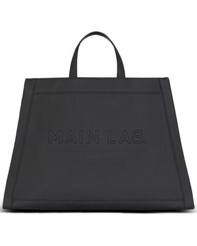 Balmain Olivier's Cabas Leather Tote Bag - Black