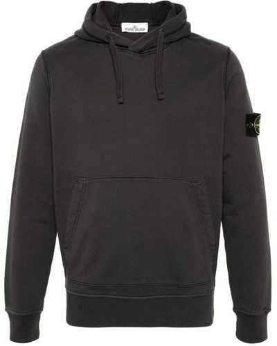 Stone Island Hoodie Met Compass-logopatch - Grijs