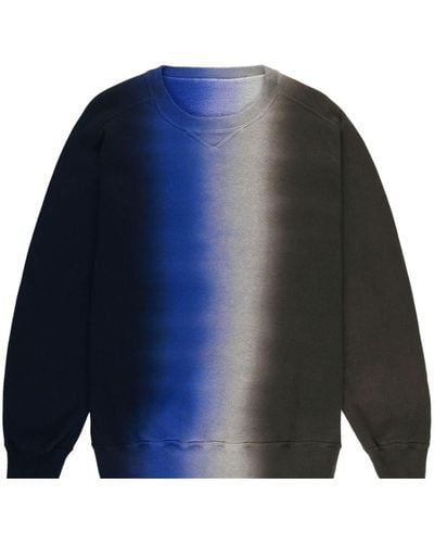 Sacai Sweater Met Tie-dye Print - Blauw