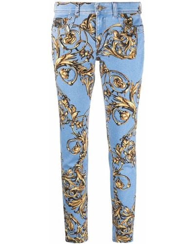 Versace Mid-rise Skinny Jeans - Blue
