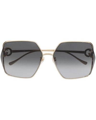 Gucci Oversize Square-frame Sunglasses - Blue