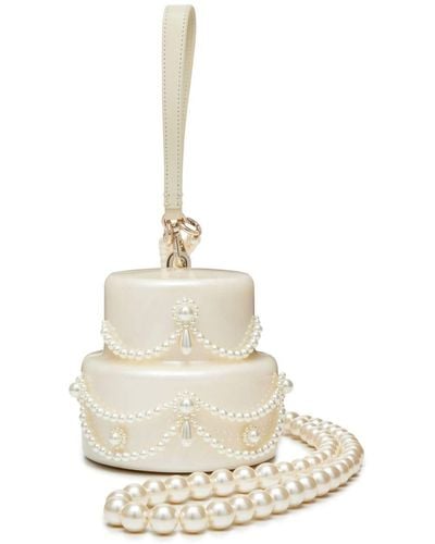 Simone Rocha Pearl-embellished Cake Mini Bag - White