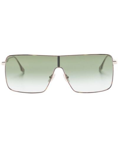 Victoria Beckham Shield-frame Tinted Sunglasses - Green