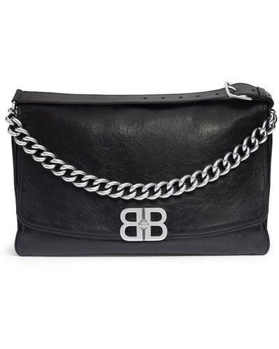 Balenciaga Bb Soft ショルダーバッグ L - ブラック