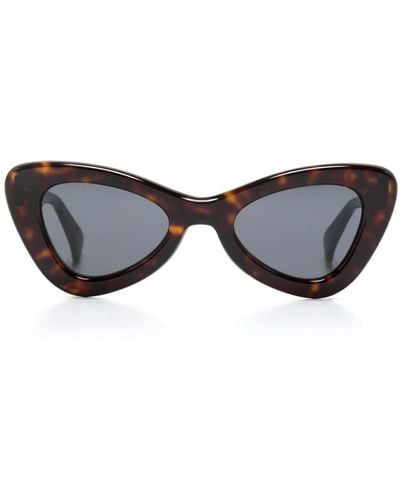 KENZO Tortoiseshell-effect Cat-eye Sunglasses - Brown