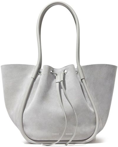 Proenza Schouler Large Ruched Tote Bag - White