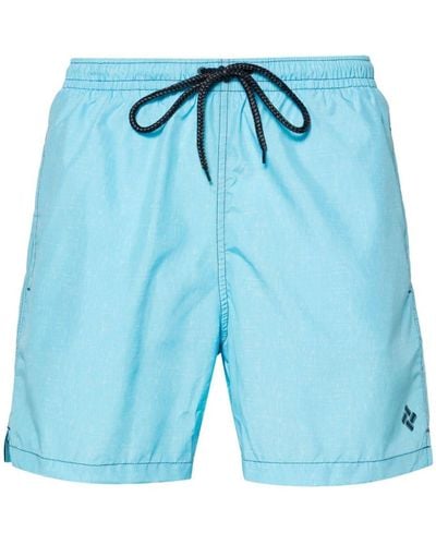 Drumohr Logo-print Swim Shorts - Blue