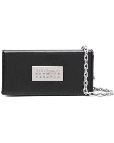 MM6 by Maison Martin Margiela Numbers-plaque Cross Body Bag - Black