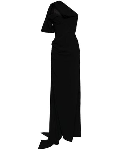 Maticevski One-shoulder Maxi Dress - Black