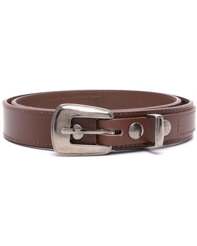 Lemaire Buckle-fastening Leather Belt - Brown