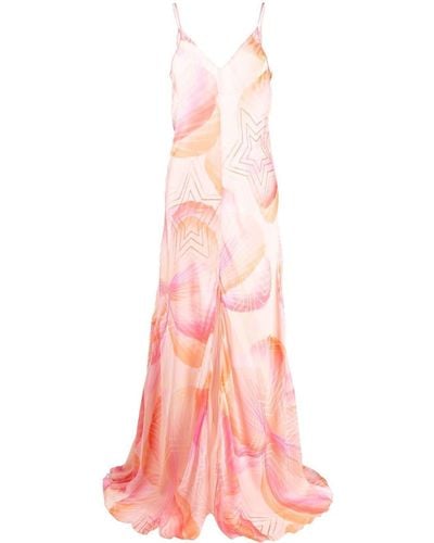 Forte Forte Graphic-print Gown - Pink
