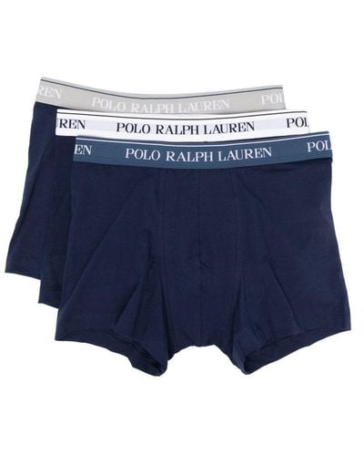Polo Ralph Lauren Boxer à taille à logo - Bleu