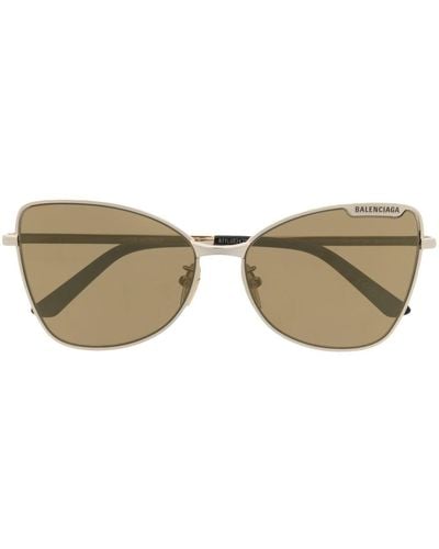 Balenciaga Cat-eye Frame Sunglasses - Natural