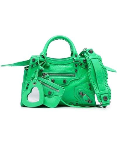 Balenciaga Neo Cagole Xs Tote Bag - Green