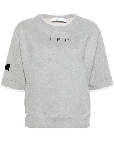 IRO Felpa con ricamo - Grigio