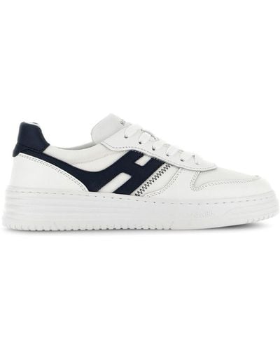 Hogan H630 Sneakers Met Vlakken - Wit