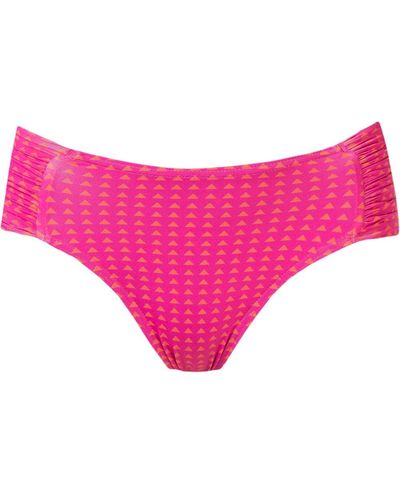 Amir Slama Printed Bikini Bottons - Pink