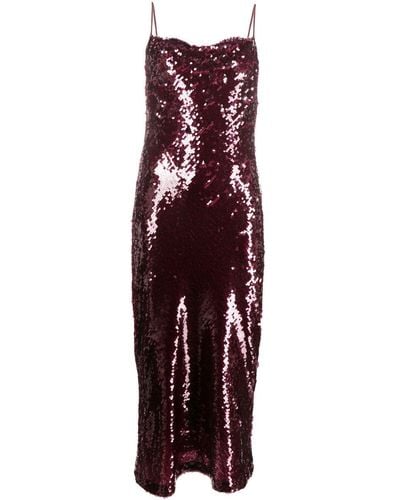 Vince Spaghetti Strap Party Dress - Purple