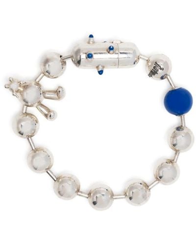 Natasha Zinko Bunny Chain-bead Bracelet - White