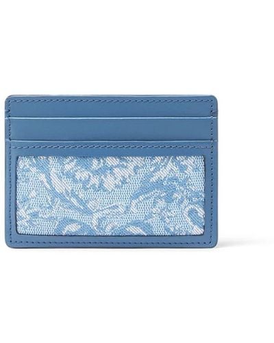 Versace Barocco Athena Jacquard Cardholder - Blue