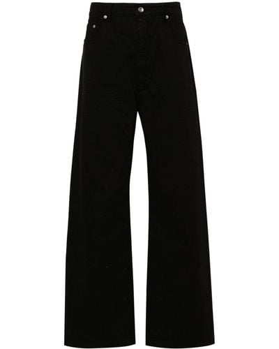 Rick Owens Geth Relaxed-fit Wide-leg Jeans - Black