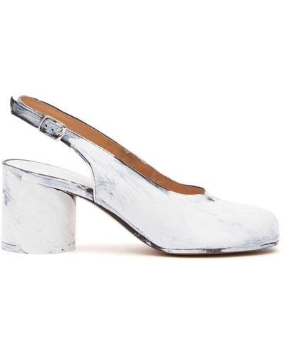 Maison Margiela Tabi 70mm Court Shoes - White