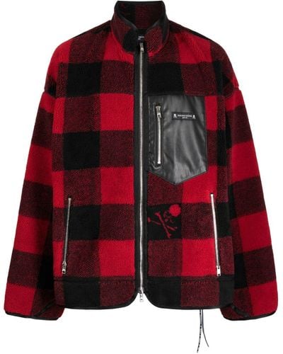 Mastermind Japan Giacca con zip - Rosso