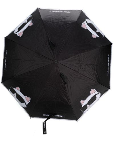 Karl Lagerfeld Ikonik Choupette Umbrella - Black