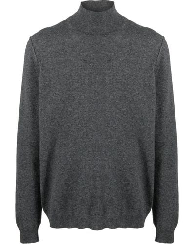 Woolrich High-neck Knitted Jumper - Grey
