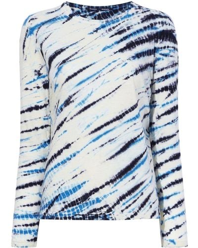 Proenza Schouler Blouse Met Tie-dye Print - Blauw